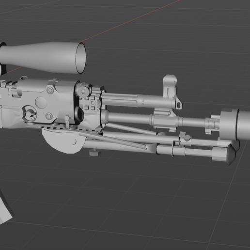 Russian AK-12 rifle-7 3D model material Christmas tree gun with 3D model