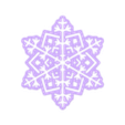 1237.stl CHRISTMAS BALL EARRING BALL flake