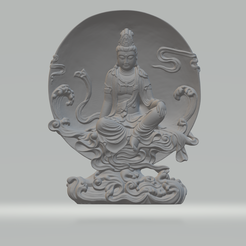 1.png Модель для 3D-печати Цзиньмэй - Гуаньинь