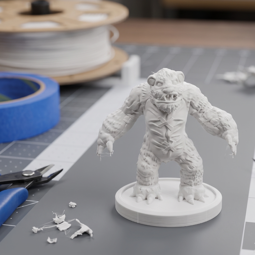 Tibbers Bust 3D Print Model 655