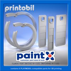 printobil_PaintXTools-Swatches.jpg PLAYMOBIL - PAINTX SWATCHES SET - PLAYMOBIL COMPATIBLE PAINTING AIDS FOR CUSTOMIZERS