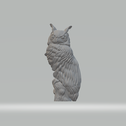 1.png STL file Owl 3D Model 3D print model・3D print object to download