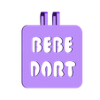 Bebe_Dort_Rev1.stl "Baby sleeping" sign