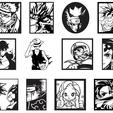 2024-01-29-13.png Pack Vectors Laser Cutting - Cnc - 3d Printing - 110 Deco Paintings - Anime