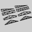 Techos-v22.png Steel Roof Truss Collection (8 STL Models) | Steel Roof Trusses - Steel Structures