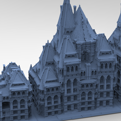 harry-potter-castle3.4092.png OBJ-Datei Grand Town Kit bash 6・Design für 3D-Drucker zum herunterladen, aramar