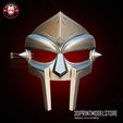 MF_Doom_Mask_Halloween_Cosplay_Props_3D_Print_Model_Store_STL_File_04.jpg MF Doom Mask Metal Face Gladiator Cosplay, Halloween, Props