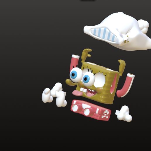 SpongeBob kawaii pajama pillow