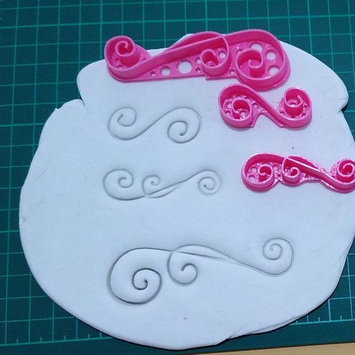 ORNAMENT FIRULETE COOKIE/COOKIE/PASTRY STAMP - 3D model önizlemesi