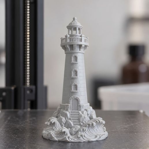 Garden Lighthouse Miniature 3D Print Model