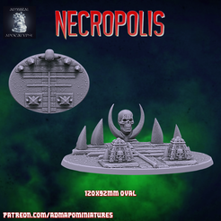 necro-2.png STL file Necropolis 120*92mm base (Pre-supported)・3D printable model to download