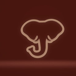 c1.png Fichier STL tête d'éléphant à l'emporte-pièce・Plan pour impression 3D à télécharger