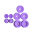 5truck_wheels.stl Archivo STL gratuito Camión de transporte clásico sin soporte・Objeto para descargar e imprimir en 3D