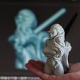 Cyber1.jpg STL file Cyberpunk Girl Pen Holder・3D printing design to download