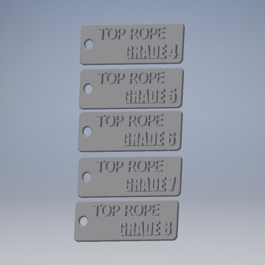 Archivo STL Insignia de escalada (grado de fuente de cuerda superior) 📱 ...