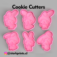 my-melody-cults.png SET OF 6 MY MELODY COOKIE CUTTERS