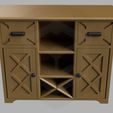 DH_living19_2.jpg Living room wine cabinet with functional doors, shelves and drawers mono/multi color 3D 3MF file