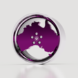 1.png FREE - Australia Day Rim - For Scale Model Cars (STL Files)