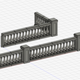 Balustrad-Wall-1.png Model Railway Decorative Stone Balustrade with Pillars