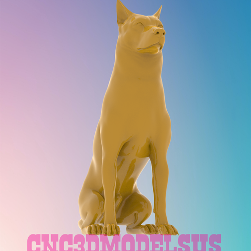 2.png Shepherd 3D MODEL STL FILE FOR CNC ROUTER LASER & 3D PRINTER