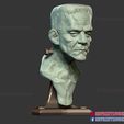 Frankenstein_monster_sculpture_3d_print_file_08.jpg Frankenstein Monster Sculpture Bust STL File - Frankenstein Bust