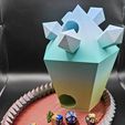 crystal-dice-tower.jpg Crystal dice tower with base