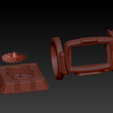 PipboyStandZbrush.png Pipboy Cover for Google Nest Hub