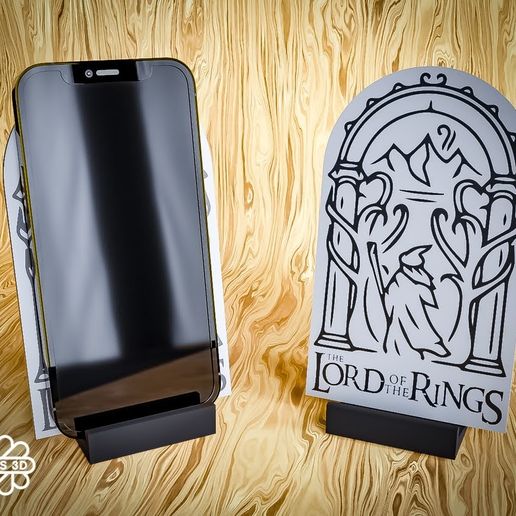 Lord of the Rings Phone Stand | 3D Printable Fantasy Phone Holder 3D model