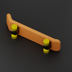 untitled.png STL-Datei Skateboard-Spielzeug ( Druck an Ort und Stelle )・Modell für 3D-Drucker zum Herunterladen