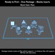 8.jpg Dice Masters – Ready to Print -Blank Inserts -  6 Piece Set – Presupported  STL Files for 3D Printing – Plain Style