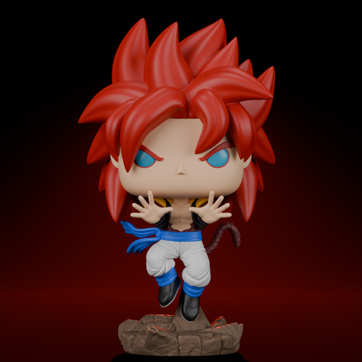 🐉 Gogeta Super Saiyan Dragon Ball GT・ STL File for 3D