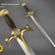 render_scene_xena-weapons-sword-main kopie.jpg 3D-Datei Xena - Schwert der Kriegerprinzessin・3D-druckbare Vorlage zum herunterladen