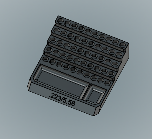 .223-5.56-50pc-Hexagon-Bleacher-Reloading-Block.png .223/5.56 Bleacher Block Reloading Tray
