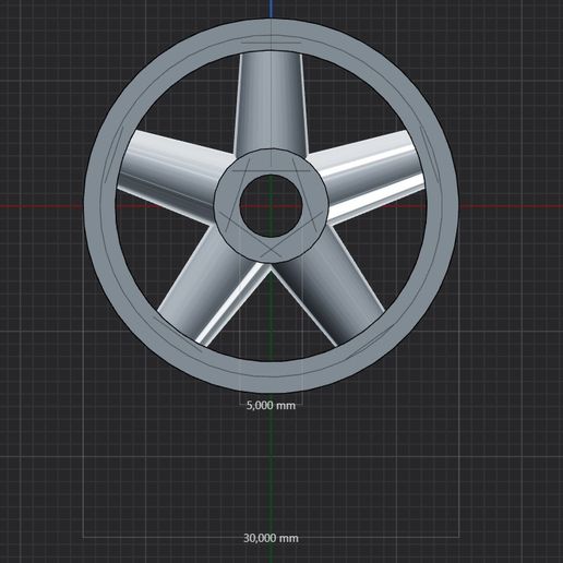 Belt wheel steam engine conical 3cm; 1,18inch 3D model