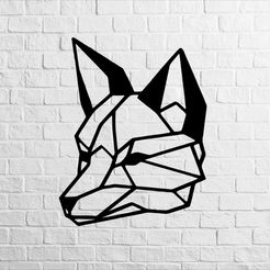 wolfface.876.jpg WOLF FACE WALL DECOR FOR 3D PRINT