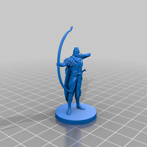 🪵 Wood Elf Ranger・Free 3D File for ・Cults