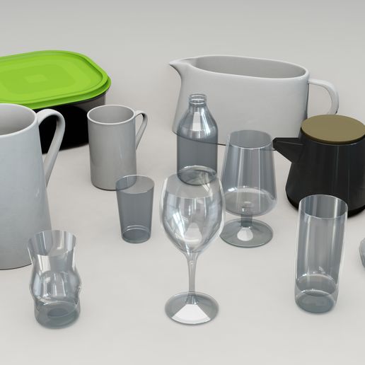 1.jpg Colección de modelos 3D de utensilios de cocina