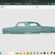 Screenshot-8336.png 1964 CHEVROLET IMPALA SS , hollow model shell body, resin or fdm, stl file