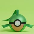 pokeball-grovyle-render.jpg Pokemon Treecko Grovyle Sceptile Pokeball