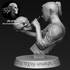 Hero03.png STL file Tokyo Ghoul: Uta Painting Kanekis' Mask Statue・3D printable model to download