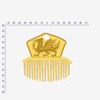 Hair-comb-17-8d.jpg FRENCH PLEAT HAIR COMB Historical Multi purpose Female Style Braiding Tool hair styling roller braid accessories for girl headdress weaving fbh-17 3d print cnc
