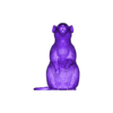 rat.stl Rat on hind legs 3D print model