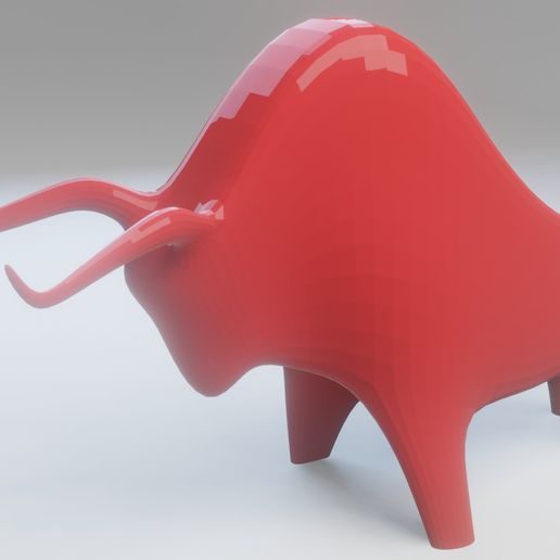 bull sculpture 3D model