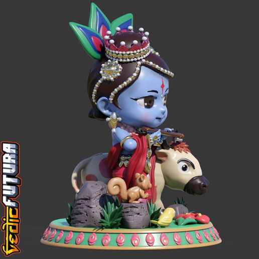 vfSQ_s0.jpg Chibi Gopala Krishna with Cow