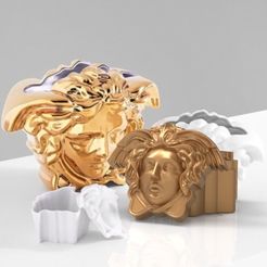 untitled.141.jpg STL file Versace logo : box : jewelry gift box・3D print model to download