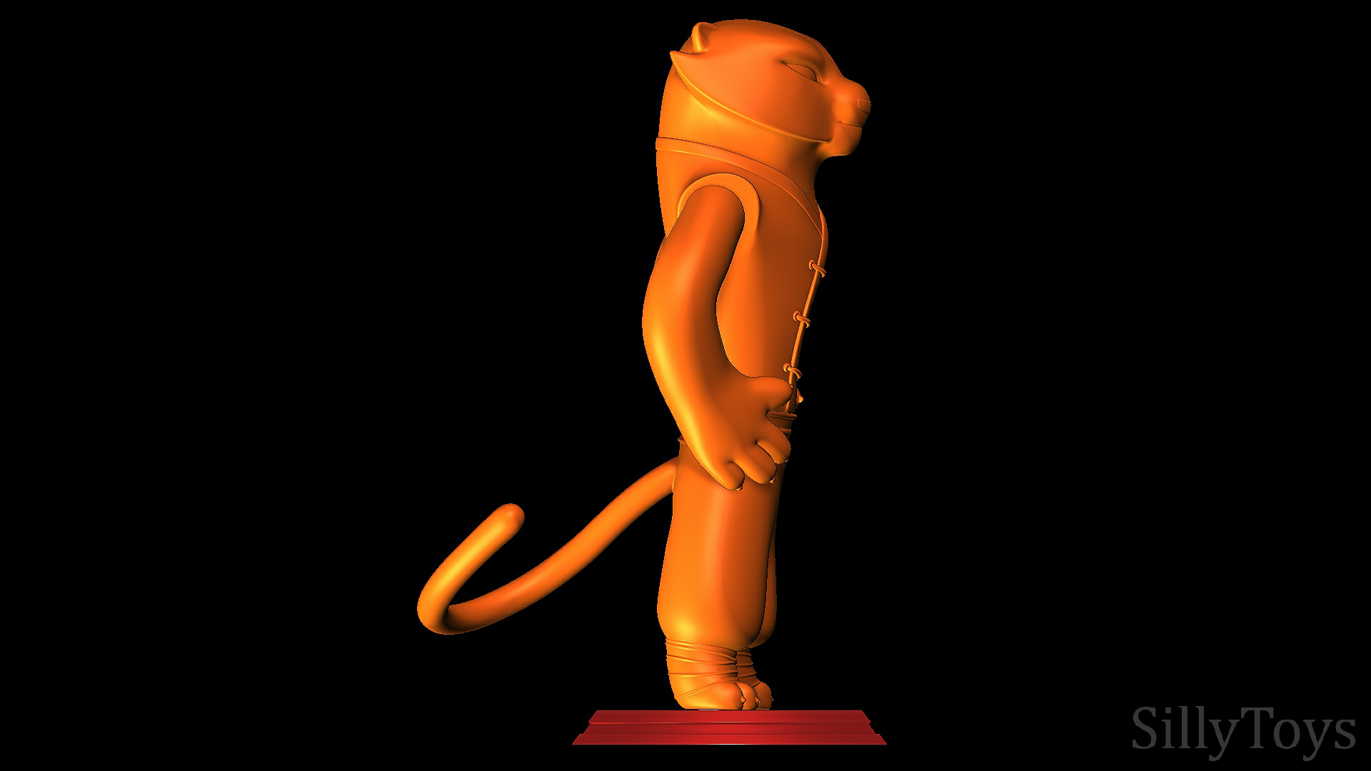 6.png Descargar archivo STL Tigresa - Versiones de Kung Fu Panda 2 • Modelo imprimible en 3D, SillyToys
