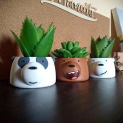 IMG_20210218_144126640-01.jpeg STL file We Bare Bears Planter・Design to download and 3D print