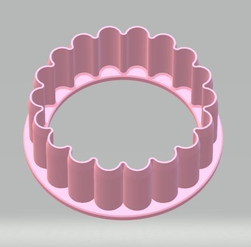 hilda_18er_boden.jpg Free STL file Hilda roll, 18 flower, cookie cutter, COOKIE CUTTER・3D printing idea to download, gema2
