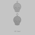107.-Skull.png 🕸 Gothic Vibes Mini – Pendant STL Collection