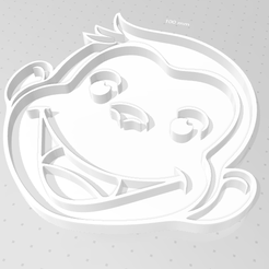 FOTO.png STL file Curious George Cookie Cutter・3D print design to download